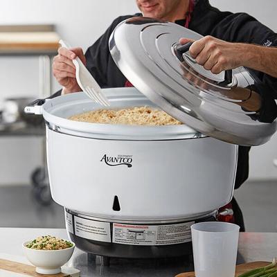 Avantco GRCLP Liquid Propane 110 Cup (55 Cup Raw) Gas Rice Cooker / Warmer - 25,000 BTU