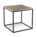 Joe Ruggiero Collection Chaplin Wood End Table Wood/Metal in Green/Gray/Black | 24 H x 24 W x 24 D in | Wayfair JR008-73-Oak-AP