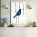 Red Barrel Studio® 'Indigo Bunting' - Wrapped Canvas Print 45.0 H x 30.0 W x 1.5 D in blackPaper in Blue;brown;gray | 45" H x 30" W x 1.5" D | Wayfair