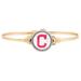 Women's Luca + Danni Gold Cleveland Indians Petite Bangle Bracelet