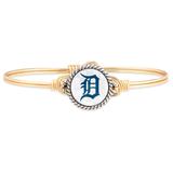 Women's Luca + Danni Gold Detroit Tigers Petite Bangle Bracelet