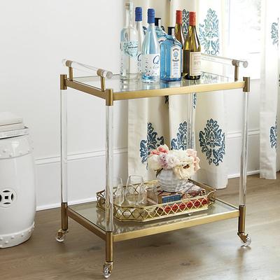 Isadora Acrylic Bar Cart - Ballard Designs