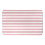 Harriet Bee Averi Stripes Rectangle Non-Slip Striped Bath Rug Polyester in Pink | Wayfair EF1AC00739934567B4F4B3B63DE8A519