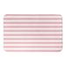 Harriet Bee Averi Stripes Rectangle Non-Slip Striped Bath Rug Polyester in Pink | Wayfair EF1AC00739934567B4F4B3B63DE8A519