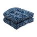 Charlton Home® Crichton Wicker Indoor/Outdoor Rocking Chair Cushion Polyester in Blue | 5 H x 19 W x 19 D in | Wayfair