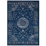 Lilja Distressed Vintage Persian Medallion 5x8 Area Rug R-1127A-58