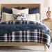 Eastern Accents Bellingham Reversible Duvet Cover Cotton in Blue/Gray/Navy | Queen Duvet Cover | Wayfair 7W-DVQ-416