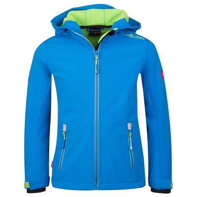 Trollkids - Kid's Trollfjord Jacket - Softshelljacke Gr 152 blau