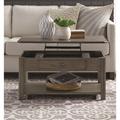 Darby Home Co Fernville Lift-Top Coffee Table w/ Storage Wood in Brown/Gray | 18 H x 36 W x 22 D in | Wayfair E2C2ACECC2CC4A0BA9D0C6803EB096C3