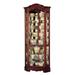 Darby Home Co Brannen Corner Curio Cabinet Wood/Glass in Brown/Red | 82.25 H x 34 W x 21 D in | Wayfair BC0322BAB9A6467D9C6F05D7590147D9