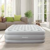 Beautyrest Sky Rise Inflatable Air Mattress, Electric Air Pump, Puncture Resistant Vinyl, Guest Bed in Gray | 75 H x 39 W x 14 D in | Wayfair