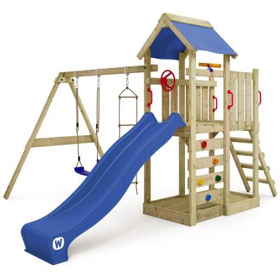 Spielturm Klettergerüst MultiFlyer mit Schaukel & Rutsche, Kletterturm mit Sandkasten, Leiter & Image