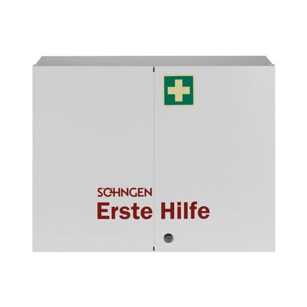 ALUDERM Verbandschrank »London« mit Füllung weiß, 60.4x46.2x17 cm