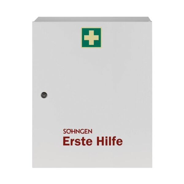 ALUDERM Verbandschrank »Madrid« mit Füllung weiß, 45.2x55.2x17 cm