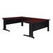 "Fusion 72"" U-Desk Shell w/ 42"" Bridge in Mahogany - Regency MUDS723042MH"