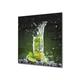 Stylish Tempered glass backsplash – Glass kitchen splashback – Glass upstand BS09 Water splash Series: Lime Mojito 2