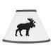 Sweet Jojo Designs 7" H x 5" W Fabric Empire Lamp Shade ( Uno ) Polyester in Black | 7 H x 4 W x 10 D in | Wayfair Lamp-RusticPatch