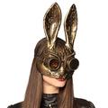 Boland 54538 - Halbmaske Steam-Bunny, Maske Steampunk, Timepunk, Hase, Accessoire, Kostüm, Karneval, Mottoparty