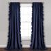 Reyna Window Curtain Panels Navy Set 54x95 - Lush Decor 16T003882