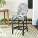 Shea Indoor-Outdoor Counter Stool in Black/White - Safavieh PAT4020A