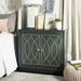 Yuna 2 Door Chest in Steel Teal/Gold/Mirror - Safavieh CHS6407C