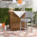 Bethel Indoor-Outdoor Bar Stool in Grey - Safavieh FOX5201D