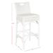 Fremont Bar Stool in White/Eggshell - Safavieh FOX6532B