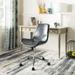 Fletcher Swivel Office Chair in Dark Grey/Chrome - Safavieh OCH7501C