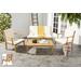 Del Mar 4 Pc Outdoor Set in Natural/Beige - Safavieh PAT6717A