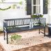 Brentwood Bench in Dark Slate Grey/Beige - Safavieh PAT6732K