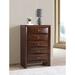 Glory Furniture Marilla 5-Drawer Chest Wood in Brown | 48 H x 32 W x 17 D in | Wayfair G1525-CH