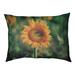 Tucker Murphy Pet™ Burnsville Sunflower Dog Pillow Polyester in Green/Yellow | 9.5 H x 29.5 W x 19.5 D in | Wayfair