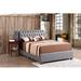Glory Furniture Marilla Tufted Standard Bed Upholstered/Faux leather in Gray | 48 H x 57 W x 83 D in | Wayfair G1505C-FB-UP
