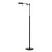 Charlton Home® Gambino Metal 61" LED Swing Arm Floor Lamp Metal in Brown | 61 H x 21.25 W x 21.25 D in | Wayfair BF6F346F79514576A34389268C75266A