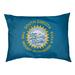 Tucker Murphy Pet™ Burien South Dakota Flag Dog Pillow Polyester/Fleece in Blue | 9.5 H x 29.5 W x 19.5 D in | Wayfair