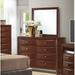 Glory Furniture 8 Drawer Double Dresser w/ Mirror Wood in Brown/Green/Red | 41 H x 59 W x 17 D in | Wayfair