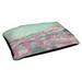 Tucker Murphy Pet™ Weddington Japanese Bridge Outdoor Dog Pillow/Classic Polyester in Pink/Green/Blue | 9.5 H x 29.5 W x 19.5 D in | Wayfair