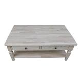 Canora Grey Briseno Coffee Table w/ Storage Wood in White | 20 H x 28 W x 48 D in | Wayfair B8ADC709C33642AA8A2F19D3E18C2C52