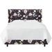 Etta Avenue™ Aydan Wingback Standard Bed Upholstered/Cotton in Brown | 55 H x 59 W x 80 D in | Wayfair CDD4C5E126BA487B916B0E355E76B45F