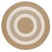 White 36 x 0.5 in Area Rug - August Grove® Bloxom Hand-Braided Cuban Sand Indoor/Outdoor Area Rug Polypropylene | 36 W x 0.5 D in | Wayfair