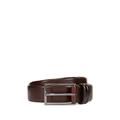 BOSS Mens Carmello Vegetable-tanned leather belt with gunmetal hardware