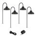 Westley Black 6-Piece LED Landscape Path Light Set