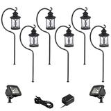 Capistrano Black 10-Piece LED Path and Flood Light Set