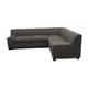 DOMO. collection Norma Ecksofa, Sofa in L-Form, Eckcouch, 212 x 247 x 74 cm, Polsterecke in schlamm