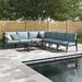 Lark Manor™ Analyssia Outdoor 8 Piece Sectional Seating Group w/ Cushions Metal in Gray | Wayfair 18B948DFC7504080915AE3C3575E729E