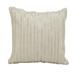 Michael Amini Beaded Stripes Silver Throw Pillow - Nourison Z9010