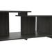 Ebern Designs Collection 3 Floor Shelf Coffee Table w/ Storage Wood in Black | 16.53 H x 35.1 W x 20.9 D in | Wayfair