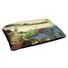 Tucker Murphy Pet™ Castleberry Katsushika Hokusai River Farm Designer Pillow Fleece, Polyester in Brown | 14 H x 42.5 W x 32.5 D in | Wayfair