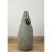 Le Present Drop Slim Short Ceramic Vase in Lunar Grey Matte Finish Ceramic in Gray | 15.7 H x 7.8 W x 7.8 D in | Wayfair D385.099