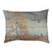 Tucker Murphy Pet™ Casto Hasui Kawase Rain Over the Shore Designer Pillow Fleece, Polyester | 17 H x 52 W x 42 D in | Wayfair